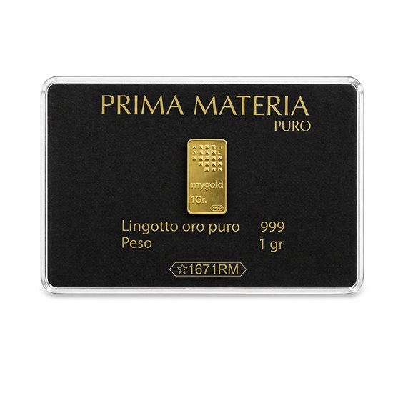 Lingotto PRIMA MATERIA in Oro PMG1GR - PMG1GR